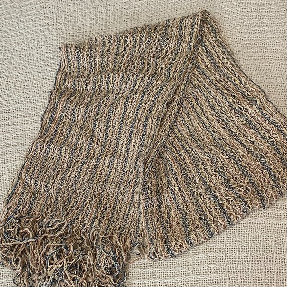 Vintage Open Weave Multi Accent Scarf - Picture 7 of 7